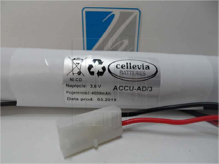 ACCU-AD/3       Bateria Ni-Cd, 3.6V, 4000mAh, tama