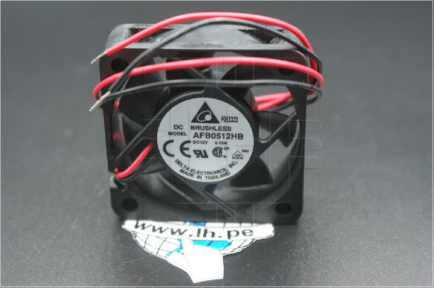 AFB0512HB                       Ventilador axial 50x50x15mm, 12VDC, 0.15A, con salida de 2 cables