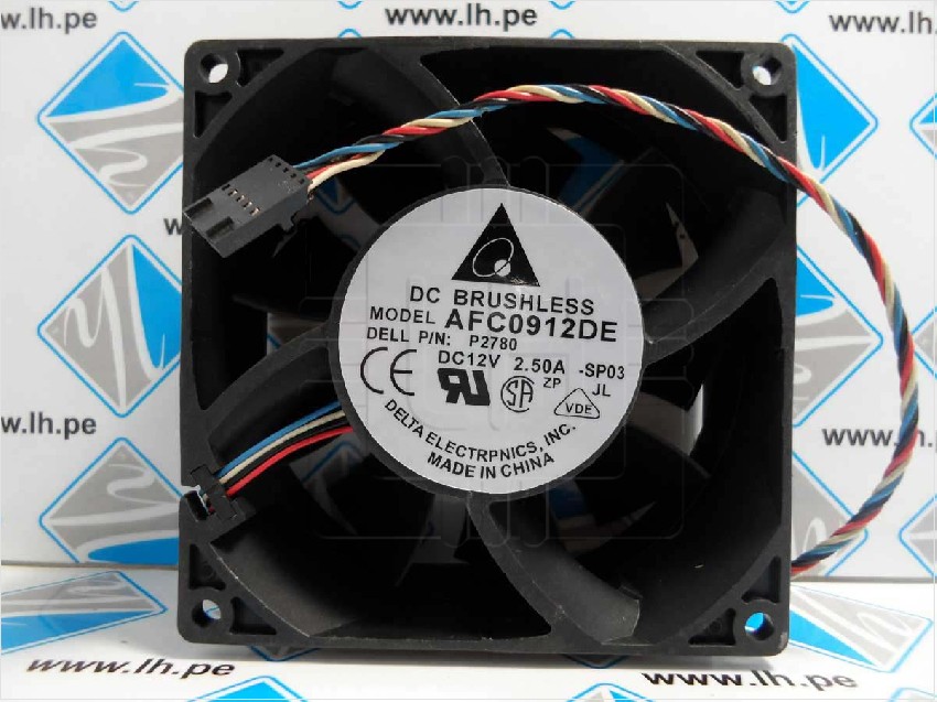 AFC0912DE P2780     Ventilador 12VDC, 2.50A, 92X92X38mm