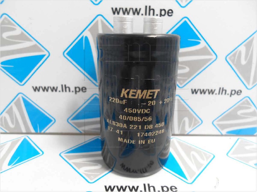 ALS30A221DB450         Capacitor electrolytic 220uf, 450VDC