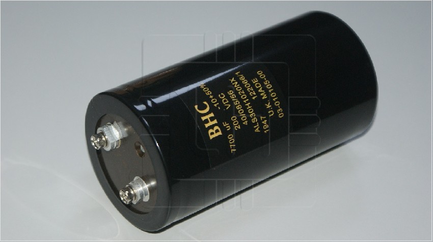 ALS30H1020NX               Capacitor Electrolítico 7700uF -10+50%; 200VDC, Marca: BHC