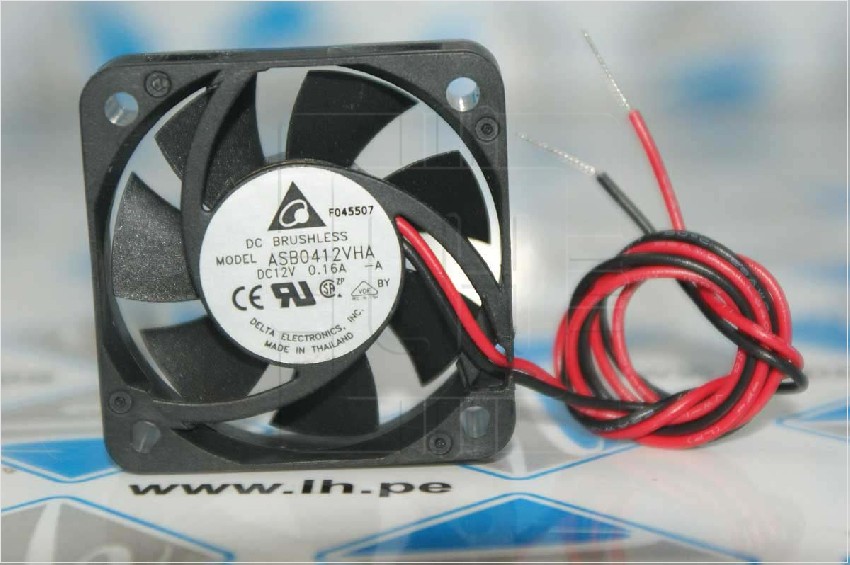 ASB0412VHA-A              Ventilador DC axial 12VDC, 40x40x10mm