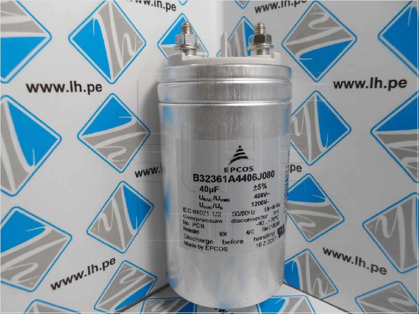 B32361A4406J080        Capacitor de películas 40uF 480V