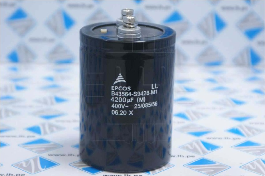 B43564-S9428-M1                 Capacitor Electrolítico 4200uF 400VDC, Terminal M6; EPCOS