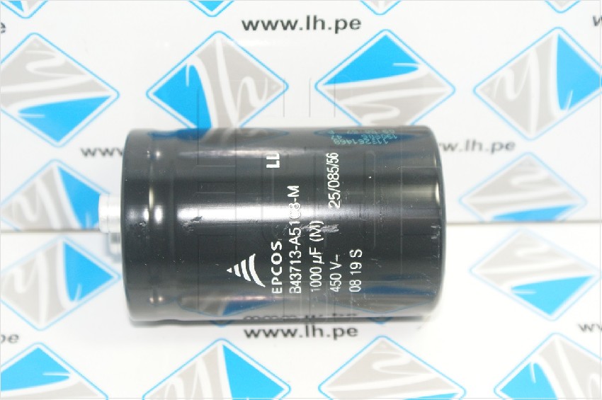 B43713A5108M000              Capacitor electrolítico de aluminio 1000uF, 450VDC