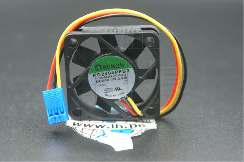 KD2404PFB3 11.(2).B4504.AR.GN.121               VENTILADOR AXIAL 24VDC, 40x40x10mm, 3 CABLES Y CONECTOR 6 PINES HEMBRA