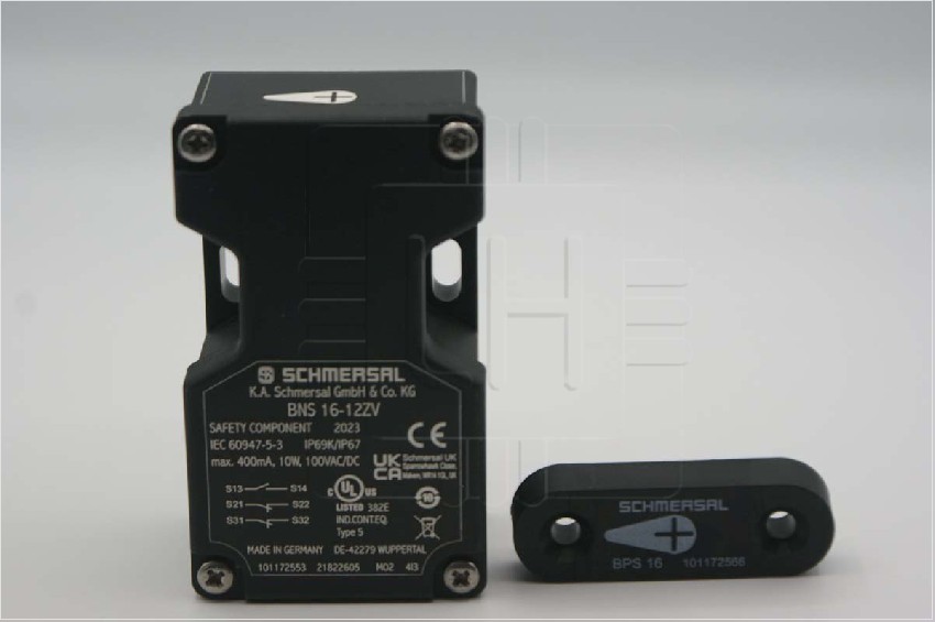 BNS 16-12ZV BPS16                     Interruptor de seguridad magnético, BNS 16, NCx2+NA, IP + Imán, 60x20x11mm