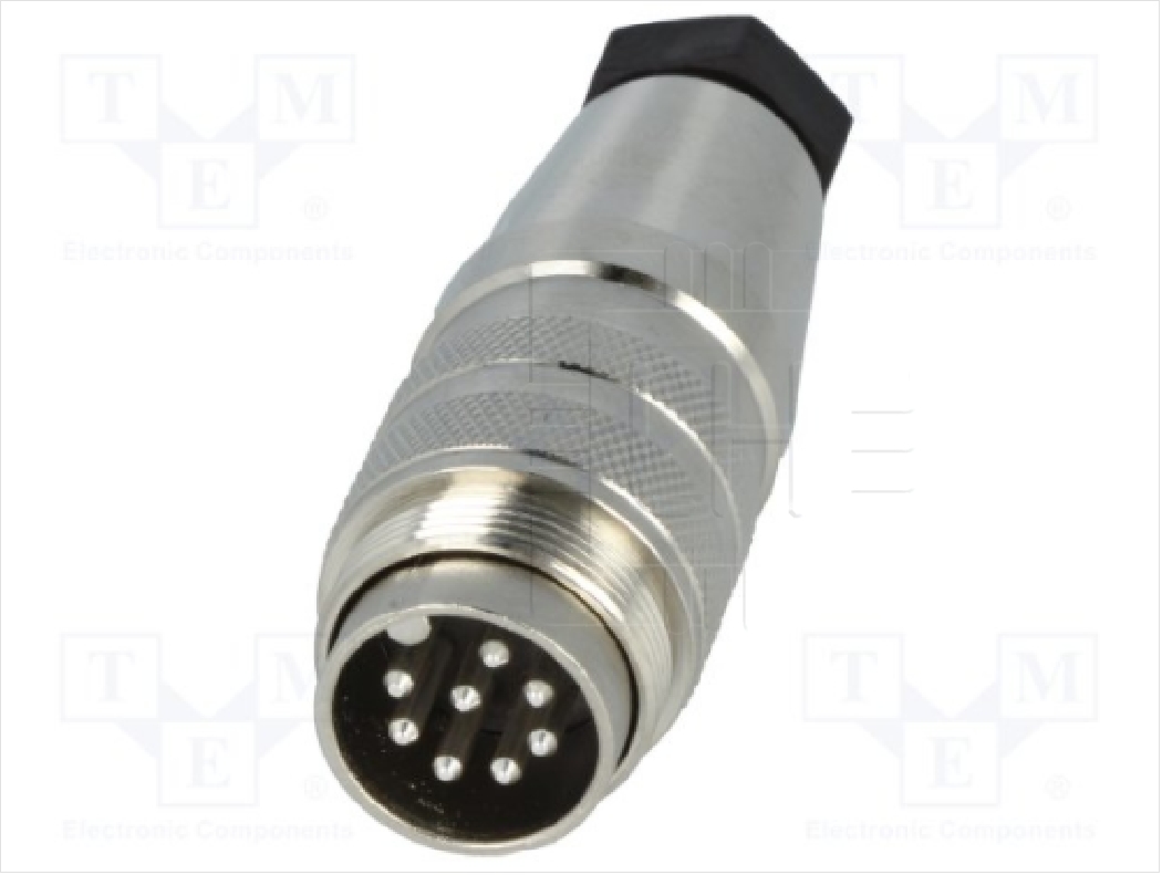 C091 31H008 100 2     Conector Metálico, M16, 8 Pines, macho, para conducto