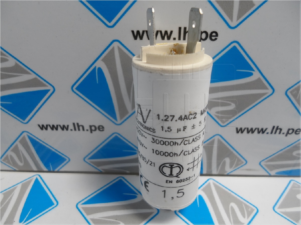 C274AC24150AA0J 1.5uF 470V        Condensador para motores, de trabajo