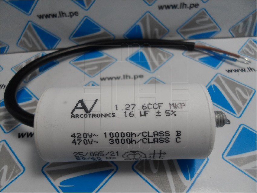 C276CCF5160LF0J 16uF 450V      Condensador: para motores, de trabajo