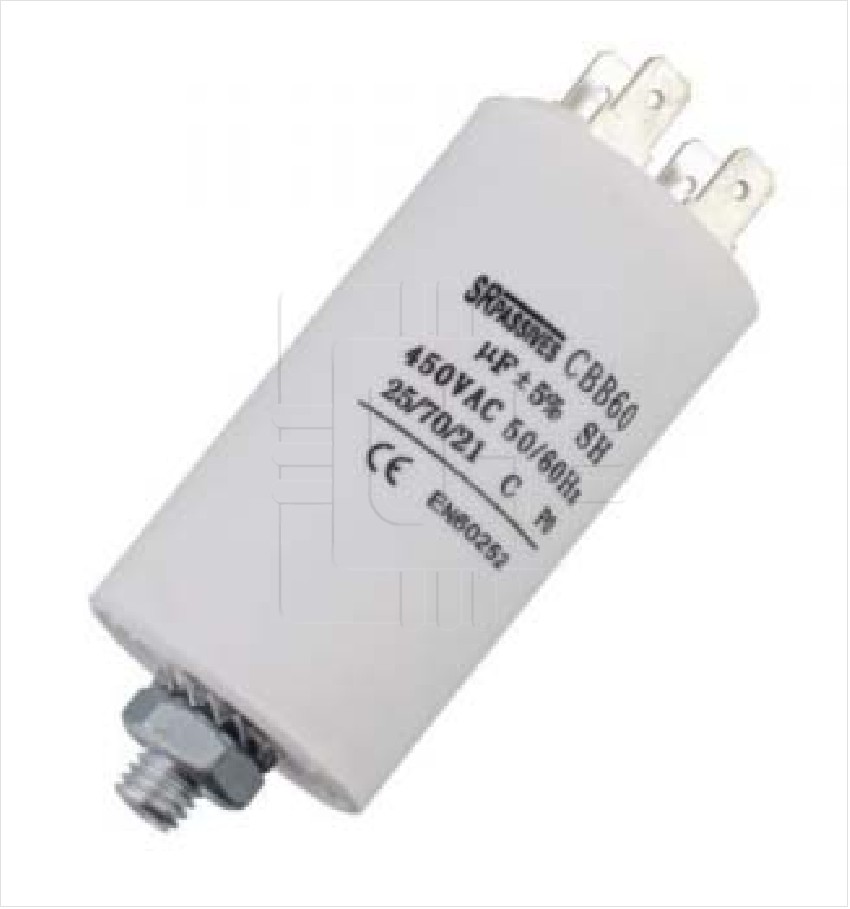 CBB60E-4/450              Condensador para motores, de trabajo, 4uF, 450V