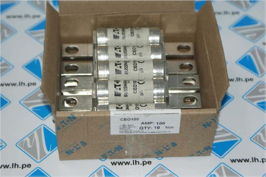 CEO100           Eaton Bussmann series low voltage British standard fuse, 500V, 100A, 80 kAIC, None, fuse, Class C gL/gG - CEO100