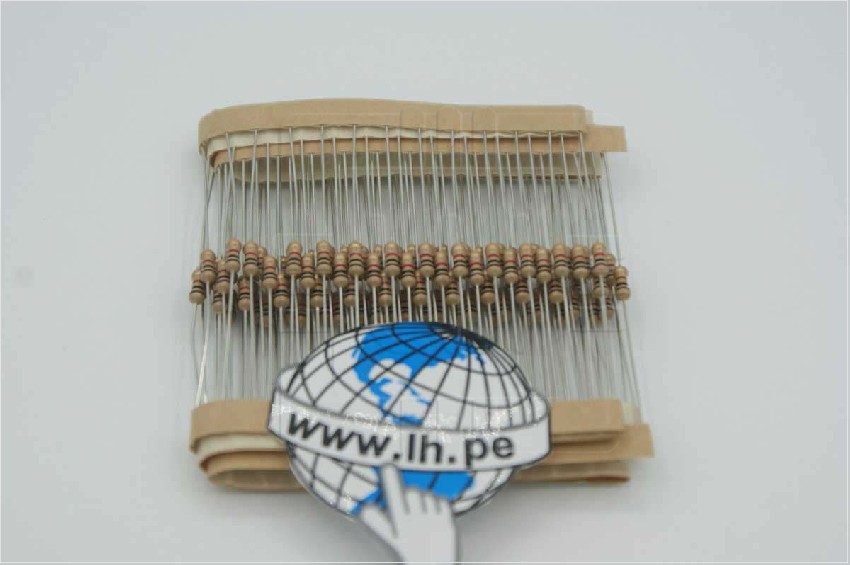 CFR0W4J0102A50                      Resistor: carbón; THT; 1kΩ; 1/4W; ±5%; Ø2,5x6,8mm; axiales; Royal