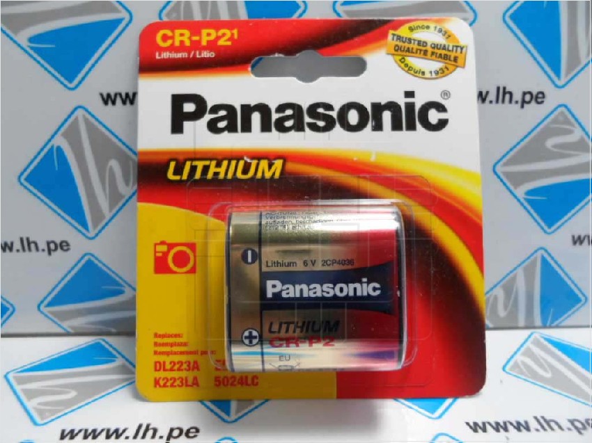 CR-P2PA/1B     Battery - 6 Volt 1400mAh Lithium