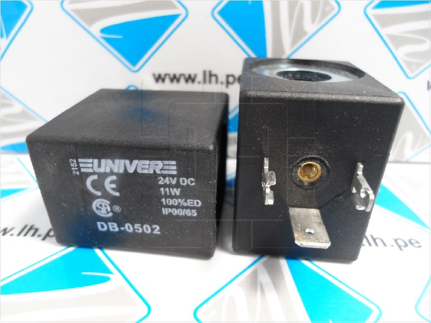 DB-0502        BOBINA SOLENOIDE QUADRATE UNIVER DB-0502 U2 24V CC