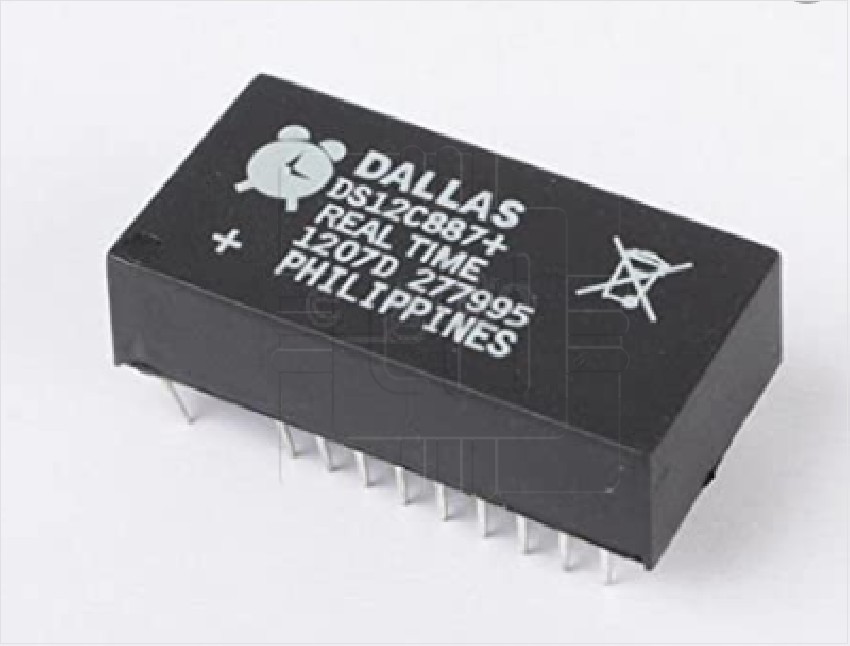 DS12C887+             Reloj en tiempo real (RTC) Maxim, Alarma 113B RAM, Multiplexado, EDIP, 24-Pines, 4,5 → 5,5 V