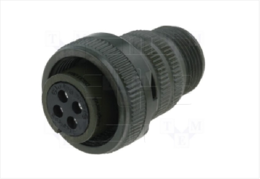 DS3106A14S-2S             Conector redondo, serie: DS/MS, enchufe, hembra, 4 pines, Marca Amphenol