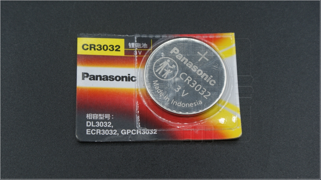 CR3032 CR-3032CH/5B                Bateria Lithium Dióxido de Manganeso 3V; 500mAh;  Panasonic 