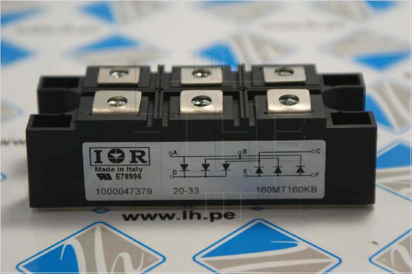 E78996 160MT160KB         RECTIFICADOR EN PUENTE TRIFÁSICO, 160A 1600V, INT-A-PAK, 6 PINES