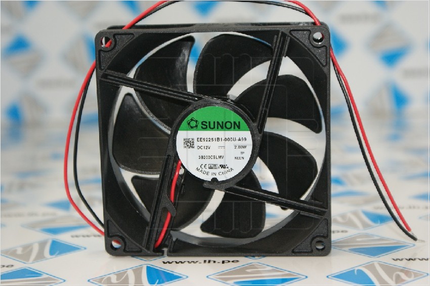 EE92251B1-000U-A99           Ventilador VDC, axial, 12VDC, 92x92x25mm, 87.55m3/h