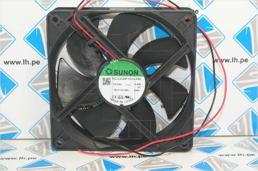 EEC0252B1-000U-A99            Ventilador DC, axial, 24VDC, 120x120x25mm, 183.8m3/h