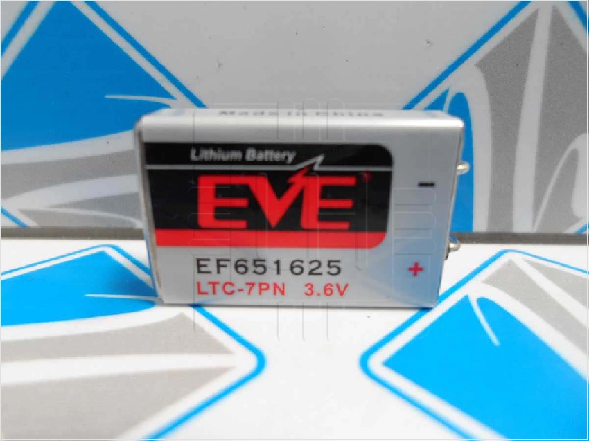 EF651625 LTC-7PN    Battery Lithium 3.6V, 750mAh, 2 Pines