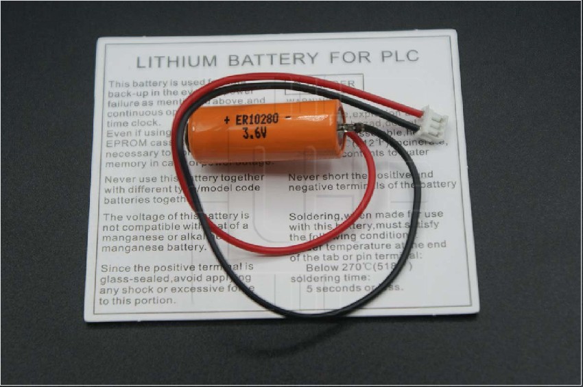 ER10280       Batería Lithium ER10280 3.6V with connector, Mitsubishi