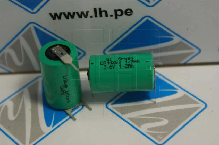 ER14250-3PIN              Pila de litio 3.6V, 1/2AA, 3 pines