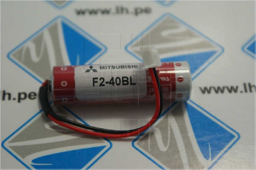 F2-40BL FX2N (ER6C)  Batería Super Lithium 3.6V, conector blanco, para F1/F2/FX2 PLC