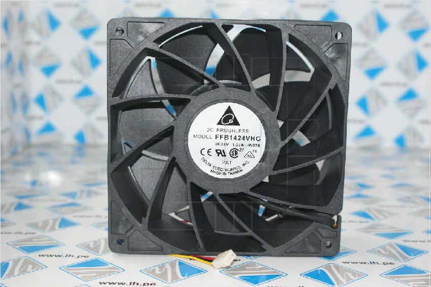 FFB1424VHG-W378            Ventilador Axil 24VDC, 1.37A, 140x140x50mm, Server - Square Fan W378 Delta Electronics