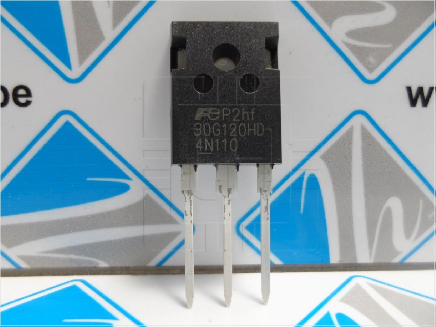 FGW30N120HD 30G120HD        Transistor IGBT, FGW30N120HD, N-Canal, 30 A, 1.200 V, TO-247, 3-Pines Fuji Electric