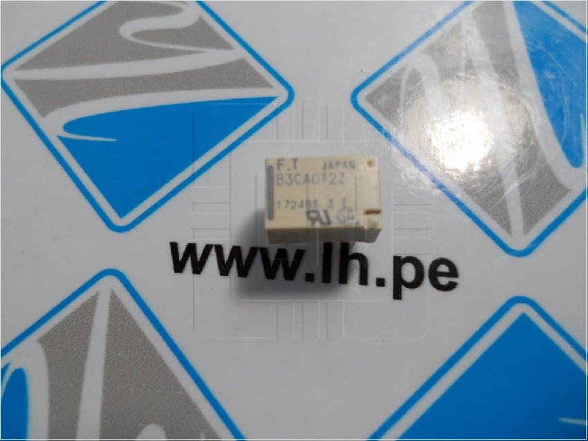 FTR-B3CA012Z      Relay electromagnético, DPDT, Bobina 12VDC, 8 pines, 0.3A/125V