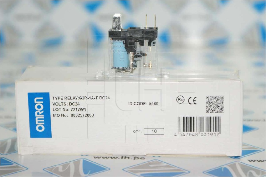 G2R-1A-T 24VDC             Relé electromagnético 24VDC, 4 pines, 10A/250VAC