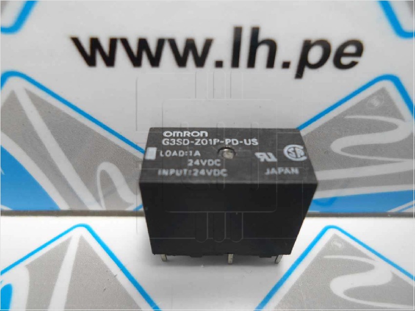 G3SD-Z01P-PD-US DC24      Solid State Relay, SPST-NO, 1 A, 26 VDC, DIN Rail, Through Hole, Random Turn On