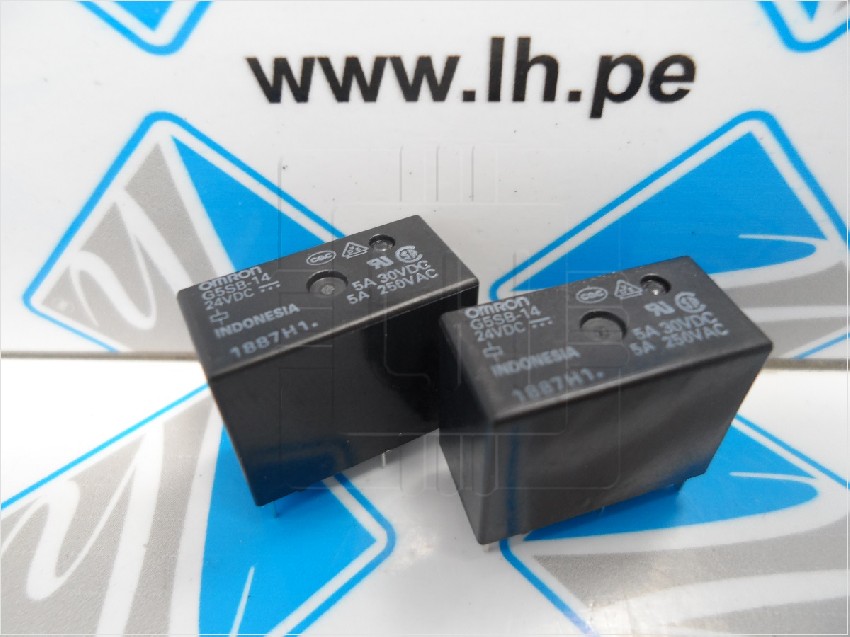 G5SB-14 24VDC           Relé Miniatura SPDT; Uinductor:24VCC; 3A/125VAC; 400mW