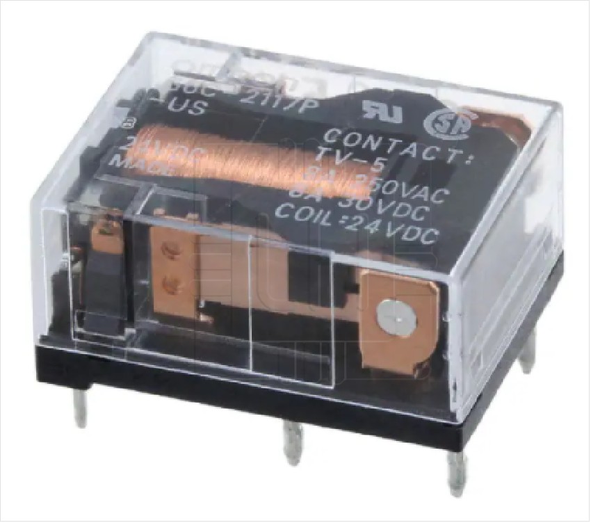 G6C-2117P-US-DC24              Relay Miniatura SPST-NO + SPST-NC, 24VDC, 8A/30VDC