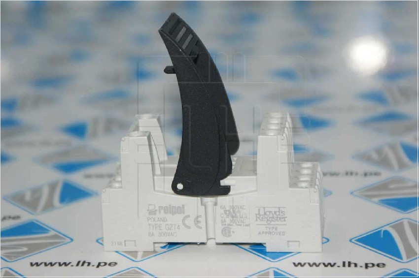 GZT4 GZT4-0035 GZT4-0040            Base Para Relay 14 Pines, + placa descriptiva + agarre, 6A, 250VCA