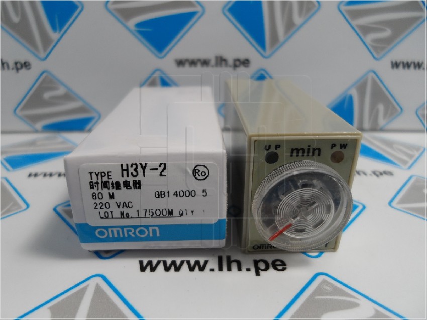 H3Y-2 60M 220VAC      Temporizador delay temporizador relé 0-60 minuto Omron