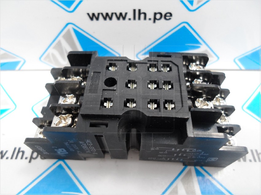 HC3-SFD-K 11 PINES         SOCKET PARA RIEL DIN SCRW W/CLIP DIN HC3 PRA RELAY 11 PINES PLANAS