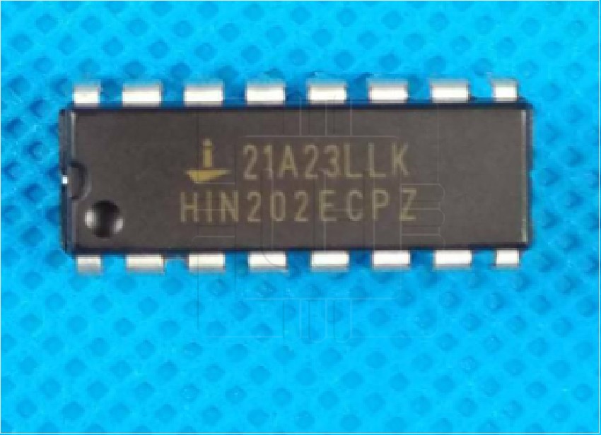 HIN202ECPZ                Circuito integrado, interfaz, transceptor, full duplex, RS232, 230kbps