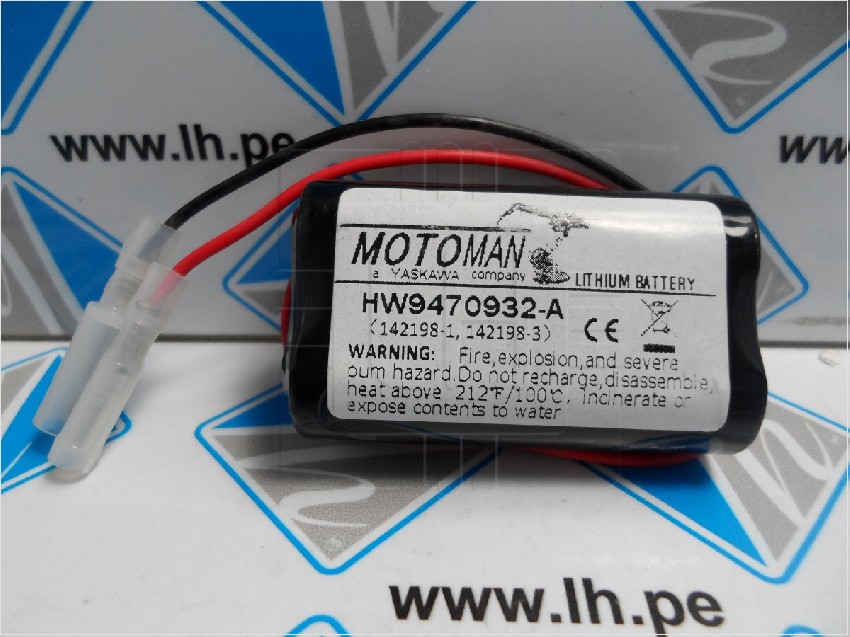 HW9470932-A 42198-1 142198-3       Bateria Lithium  Yaskawa Motoman HW9470932-A Battery for Robot PLC