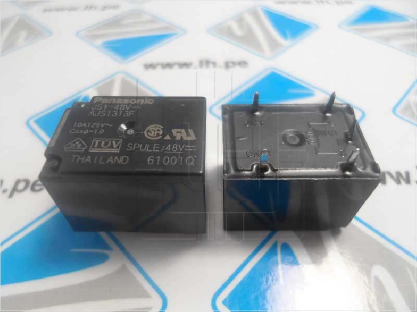 JS1-48V-F    POWER RELAY, 48VDC, 10A, SPDT, PCB