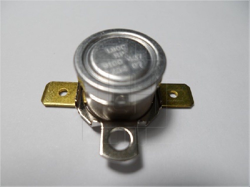 2455RP 9100-437 L90C            Termostato bimetálico Honeywell, NC, temp. apertura +90°C, temp. cierre +75°C, 250V ac, 10A, Solder Tab