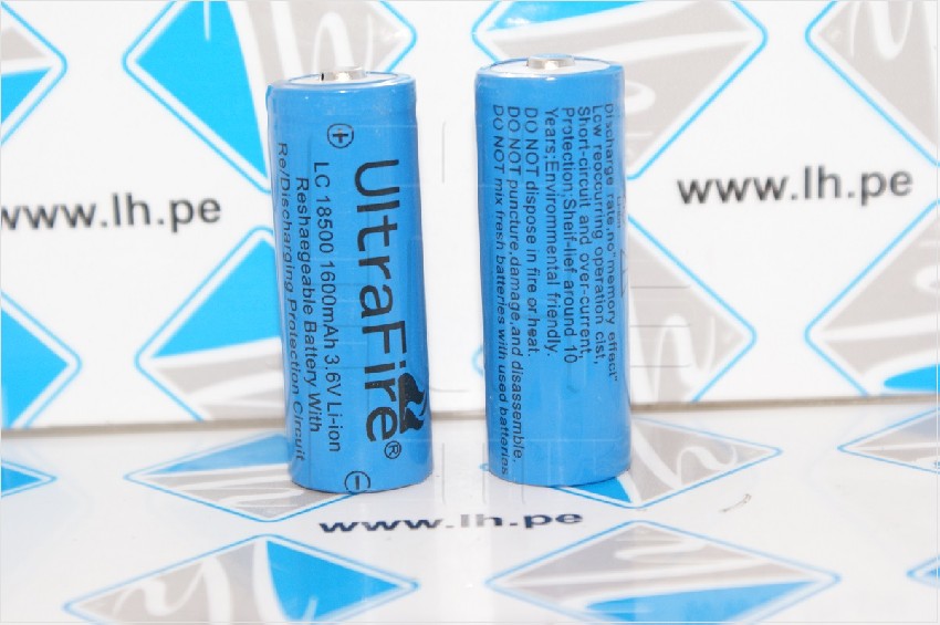 LC18500               Batería Li-ion 1600mAh, 3.6V