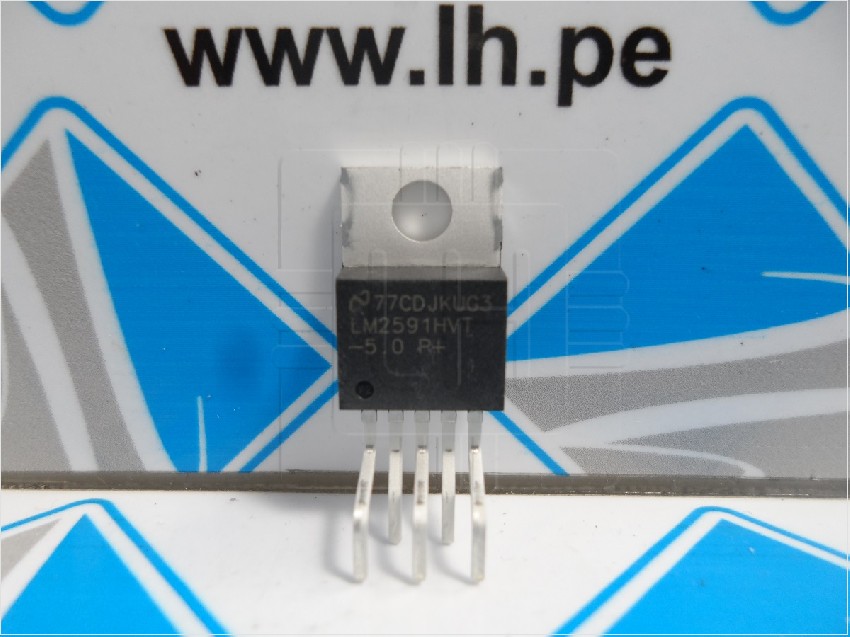 LM2591HVT-5.0         Reguladores de conmutación IC Reductor Positivo Fija 5V 1 Salida 1A TO-220-5 Conductores formados