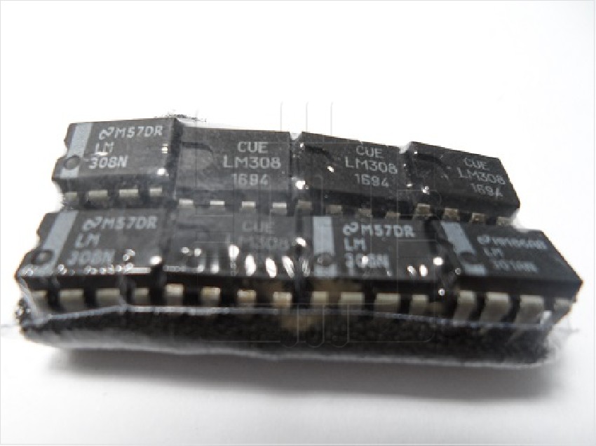 LM308 Amplificador operacional. Especificaciones IC, OP-AMP, 2 m