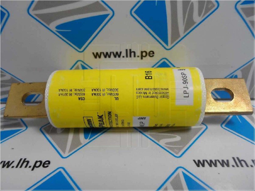 LPJ-90SP     Fusible Time-Delay, 90A, 600V, LOW-PEAK