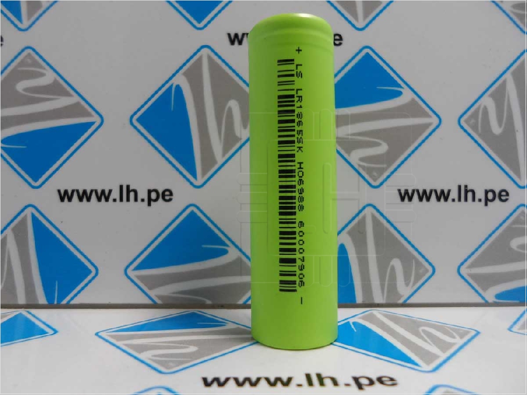 LR1865SK        Bateria Lithium I-ion 3.7 - 4.2Volt. 2500mAh dengan protection 5Amperios Real Capacity.