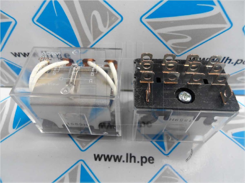 LY4 24VAC         Relé electromagnético; 4PDT; Uinductor: 24VCA; 10A/110VCA; 10A