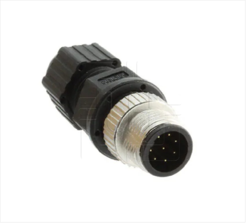 M12A-08BMMA-SL8001            Conector Macho M12, 8 Pines, A-DeviceNet/CANopen